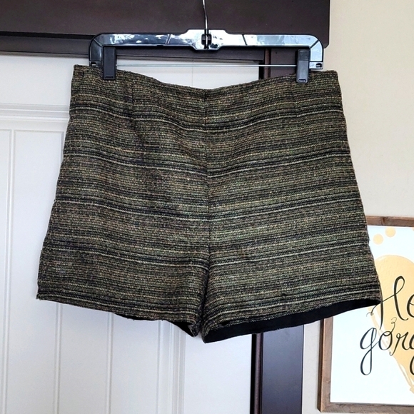 BCBGeneration Gold Black Combo Zipper shorts 6 - Picture 1 of 7